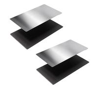 ALadrs Resin 3D Printer Flex Building Plate,5.31x3.15inch Spring Steel Flexible Plate and Magnetic Base Platform for Anycubic Photon Mono, Mono 4K LCD/DLP Resin 3D Printer 135x80mm 2pcs