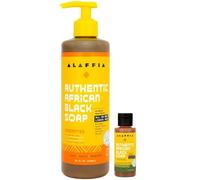 Alaffia Authentic Afican Black Soap Unscented, 16 Ounce