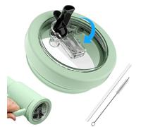 ALAFLY 30 OZ Flip Straw Lid Leak Proof Lid Replacement for Stanley Quencher, [Durable Silicone] Spill Proof & Splash Resistant, Easy-Clean Reusable Tumbler Lids for Stanley Cup Accessories, Green