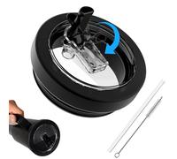 ALAFLY 30 OZ Flip Straw Lid Leak Proof Lid Replacement for Stanley Quencher, [Durable Silicone] Spill Proof & Splash Resistant, Easy-Clean Reusable Tumbler Lids for Stanley Cup Accessories, Black
