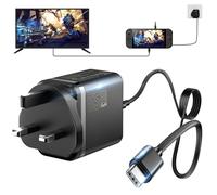 ALAFLY 65W Fast Charger for Nintendo Switch2, 20V/ 3.25A AC Adapter Supports TV Mode and Dock Station, 5ft USB Type-C Cable for Nintendo Switch, Steam Deck, iPhone 16/15, iPad, Android Devices