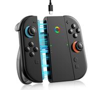 ALAFLY Charging Grip Stand for Nintendo Switch 2 for Joy-Con [Play While Charging] Portable Joy Con Controller Grip Charger with Indicators for Switch2, Transparent black