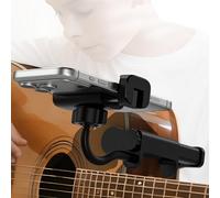 ALAFLY Guitar Head Phone Holder - Universal Smartphone Mount for Guitar, Bass, Ukulele, 360° Rotating & Adjustable Ideal for Video Recording/Live Streaming/Online Teaching