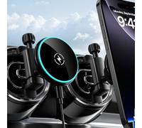 ALAFLY Qi2 Certified 15W Compatible with Magsafe Car Mount Charger for Mercedes Benz A/B/C/E/G/GLA/GLK [Round Air Vent], Fast Charging Magnetic Phone Holder for iPhone 17 16 15 14 13 12 Series