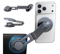 ALAFLY Tesla Phone Mount for Model 3/Y, Foldable Hidden Tesla Phone Holder with Strong Magnet for MagSafe iPhone 17-12 Series, 360° Adjustable All Metal Car Mount Tesla Model 3/ Model Y Accessories