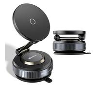 ALAFLY Vacuum Magnetic Phone Holder, 360° Adjustable Magnetic Car Phone Holder, 2025 Upgraded Magsafe Suction Cup Phone Mount for Your Car/Gym/Mirror Mount for iPhone & Android