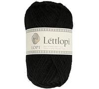 ÁLAFOSS - Icelandic wool yarn 1522-0059 Yarn, Wool, 0059 Black, 50g/1.75oz. 100m/109yd, 100 m