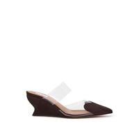 Alaïa Le Coeur 60 Wedge Suede Mules - Brown - 40 (IT40/ UK7)