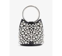 Alaia Noir Ring Mini Sphere-embellished Leather Bag