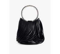 Alaia Noir Ring Mini Tassel-trim Leather Bag