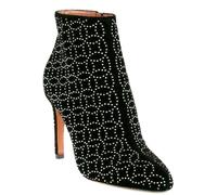Alaïa Paris Velvet Studded Laser Cut Ankle Boots Pumps Shoes 39