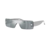 Alaia Woman Sunglass AA0083S - Frame color: Silver, Lens color: Silver Mirror
