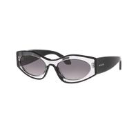 Alaia Woman Sunglass AA0093S - Frame color: Clear, Lens color: Grey Gradient