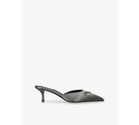 Alaia Womens Alaia Pointed-Toe 55 Satin Mules Taupe Eur 37 / 4 UK Women
