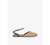 Alaia Womens Alaia Woven Raffia-Leather Espadrilles Beige Comb Eur 37 / 4 UK Women