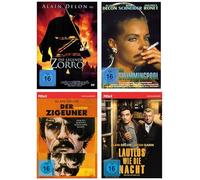 Alain Delon Collection - Vier packende Thriller: Swimmingpool, Lautlos wie die Nacht, Die Legende, Zorro - Nostalgische Klassiker mit dem französischen Filmstar [4 DVDs]