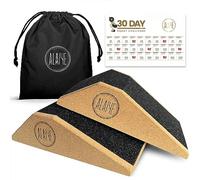 ALAIYE Squat Wedge Blocks - Pack of 2 Non-Slip Slant Board for Legs, Ankle, Calf Stretching - Squat Ramps for Lower Body Strength, Heel Elevation, Planks, Yoga with Bag & 30 Day Squat Challenge Chart