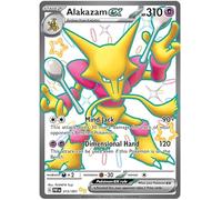 Alakazam ex 215/091 Shiny Ultra Rare Pokemon Card (SV 4.5 Paldean Fates) + 1x TitanCards® Toploader