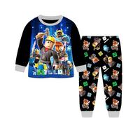 ALAMing Boys Pyjama Sets Winter Autumn Christmas Xmas Pajamas Black Red Pjs (UK, Age, 7 Years, 8 Years, Regular, Multi)