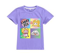 ALAMing LankyBox Boys Graphic T-Shirt Kids Top Tee | Short Sleeve, Round Neck,Cartoon Foxy and Boxy Shirts,Cute Fashion TShirts