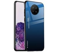 ALAMO Gradient Glass Case for Xiaomi Redmi Note 9T 5G, Colourful Tempered Glass Case + TPU Silicone - Colour 7