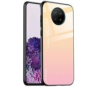 ALAMO Gradient Glass Case for Xiaomi Redmi Note 9T 5G, Colourful Tempered Glass Case + TPU Silicone - Colour 1