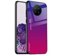 ALAMO Gradient Glass Case for Xiaomi Redmi Note 9T 5G, Colourful Tempered Glass Case + TPU Silicone - Colour 4