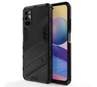 Alamo Phone Case for Xiaomi Redmi Note 10 5G / Poco M3 Pro, PC+TPU Shockproof Armor Cover, Heavy Duty Military Protective Case with Kickstand - Black