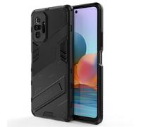 ALAMO Shockproof Case for Xiaomi Redmi Note 10 Pro, Armor TPU+PC Protective Case Cover with Kickstand - Black