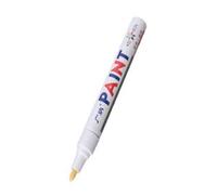 Alamor 12Pcs Color Tyre Permanent Paint Pen Tire Metal Outdoor Marking Ink Marker Trendy - White