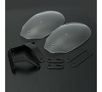 Alamor Motorcycle Hand Guards Handlebar Handguards Protecter For Harley Xl 883 1200 Dyna Road King-Transparent