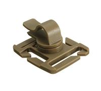 Alamor Rotatable Drinking Hose Webbing Tube Clamp Clip Molle Hydration Bladder Trap - Brown