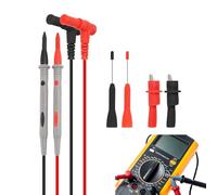 ALAMSCN Multimeter Test Leads 1000V 20A Probe Test Lead with Alligator Clip Multimeter Leads Multi Meter + Multimeter Probes Needle for Digital Electrical Testing