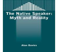 Alan Davies The Native Speaker : Myth & Reality Paperback Book Alan Davies Multicolor