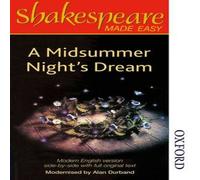 Alan Durband Shakespeare Made Easy: A Midsummer Night's Dream Paperback Book Alan Durband Multicolor