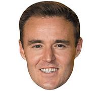 Alan Halsall (Smile) Celebrity Mask, Flat Card Face, Fancy Dress Mask
