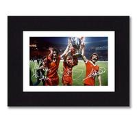 ALAN HANSEN, KENNY DALGLISH & GRAEME SOUNESS Signed Mounted Photo Print Pre Printed Signature Liverpool Autograph Gift, Ready To Be Framed, 8 x 6 Inches - 203.2 x 152.4 mm