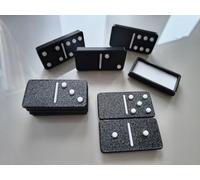 Alan King Design Tactile Dominoes for the Blind - Large Black Set | Visually Impaired, Tactile Design
