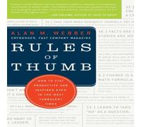 Alan M Webber Rules of Thumb Paperback Book Alan M Webber Multicolor