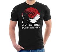 Alan Partridge Stop Getting Bond Wrong Men's T-Shirt Black