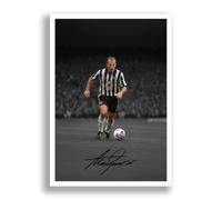 Alan Shearer signed photo Newcastle United poster print autograph framed display memorabilia gift (A3 Poster Only)