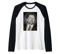 Alan Sugar The Apprentice Business Magnate By Dick Barnatt Raglan Baseball Tee