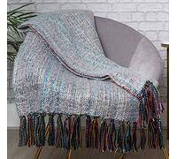 Alan Symonds 100% Acrylic Super Soft Throw 127cm x 152cm (INCA-GREY/MULTI)