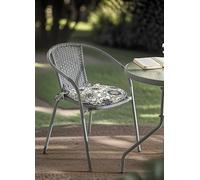 Alan Symonds Athens Pair of Round Seat Pads Blue