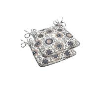 Alan Symonds Athens Pair of Square Seat Pads Blue
