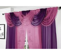 Alan Symonds Beaded Voile Swag Panel Single