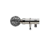 Alan Symonds Cracked Ball 25-28mm Extendable Curtain Pole Black