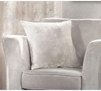 Alan Symonds Crushed Velvet 18" x 18" Cream (Cushion Cover)