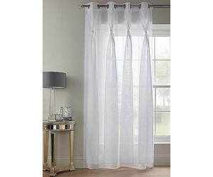 Alan Symonds Diana Eyelet Voile Panel White