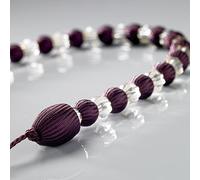 Alan Symonds Earle Beaded Rope Curtain Tie Back, rayon, Aubergine